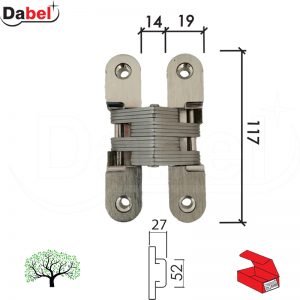 Šarka SOS za vrata SP9000 Hr/Mat-Hr x117x36x66mm Q