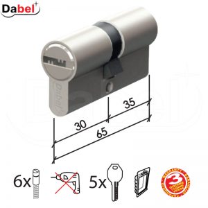 Cilindar kodirani CL2020 SS 65mm(30-35) 5kod DBP1