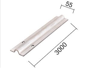 Šina podna za kliznu kapiju U3000 Zn 3000/55x3,5mm   Q
