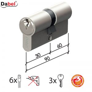 Cilindar za vrata CL2010 SS 90mm(30-60)