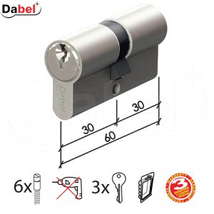 Cilindar za vrata CL2010 SS 60mm(30-30)  3K DBP1