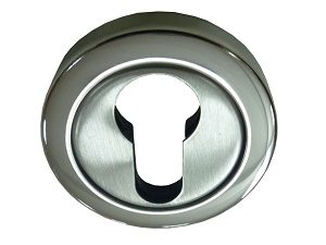 Rozeta za vrata BEOGRAD-R Inox/PInox fi53mm (2kom) Cil DBP1
