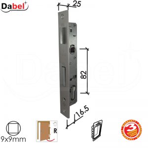 Brava za metalna vrata B2033 C Silver 16.5/82/25/9  Desna DBP1