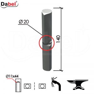 Šarka bravarska za vrata SP7 Ne fi20xx140/11x41mm ležaj