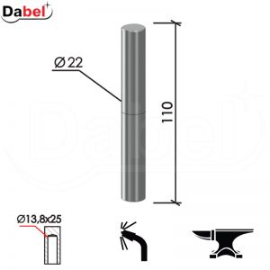 Šarka bravarska za vrata SP3 Ne fi22xx110/13,8x25mm