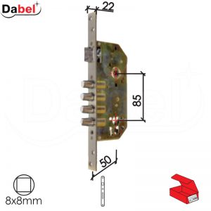 Brava za sigurnosna vrata B601C Inox 50/85/22/8 sa prihvatnikom DP1