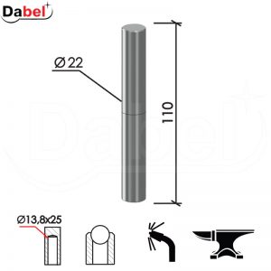 Šarka bravarska za vrata SP3 Ne fi22xx110/13,8x25mm  Kuglica DP1