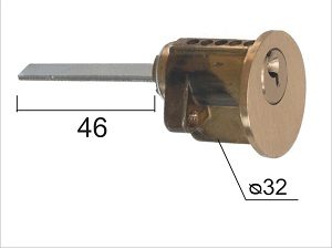Cilindar za dodatnu bravu CL2037 Mat Ms xxfi32x78mm  3K DSP