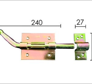 Reza za vrata 320 ZnŽ 240/85x68/27x66mm DBP1