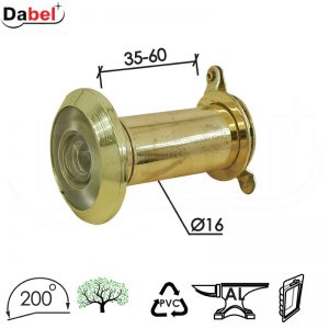 Špijunka za vrata ŠP4000 Ms fi16/35-60mm/200`  200stepeni DBP1