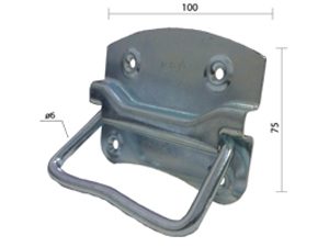 Ručka za sanduk RK1 ZnB x100mm   DBP2