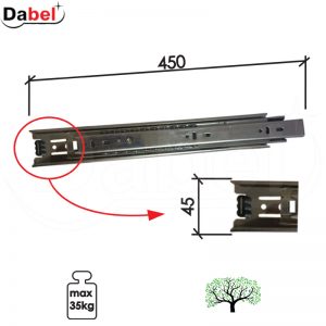 Klizač teleskop KL513 ZnB 450/45mm  35kg Q