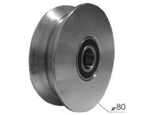 Točak za kliznu kapiju T1007 Silver fi080mm   OPD