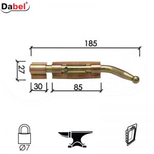 Reza za metalna vrata 330 ZnŽ 185/85/30/27/fi7mm DBP1