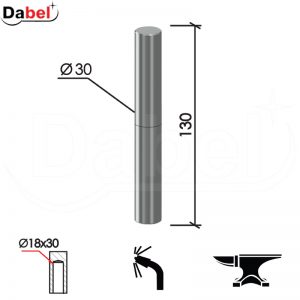 Šarka bravarska za vrata SP3 Ne fi30/xx130/18x30mm   DP1