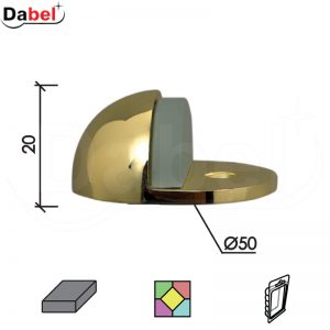 Odbojnik podni za vrata OD407 Ms fi50x20mm   DBP1