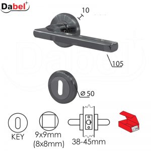 Kvaka rozeta za vrata CECA Hr/Mat-Hr fi50/10/105/8/9mm  .Klj DBP3