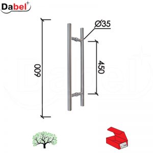 Rukohvat za vrata RU3009 Inox x450/35/600mm   Q