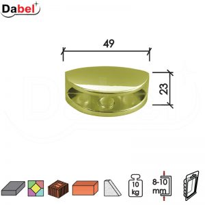 Nosač za staklenu policu N31 Ms 49/23/8-10mm (2kom) 10kg DBP1