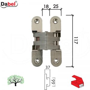 Šarka SOS za vrata SP9000 Mat-Hr 95x27mm Q