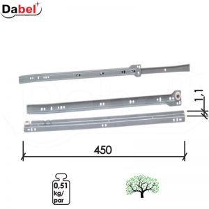 Klizač fioka KL5100 Bela 450/1,1mm   Q