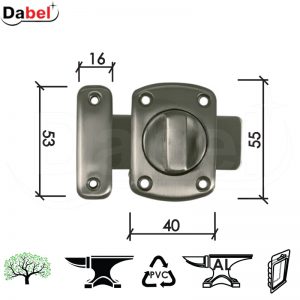 Reza za vrata 388 Mat-Ni 40x55/16x53mm   DBP1