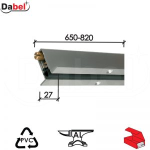 Padajući dihtung za vrata GU 1 Alum 650-820x27 mm Q