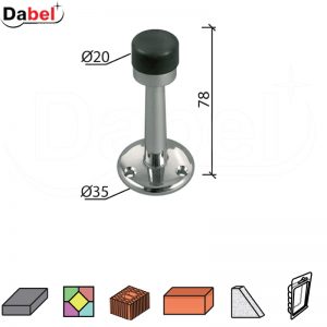 Odbojnik zidni za vrata OD601 Hr fi35/20x78mm   DBP1