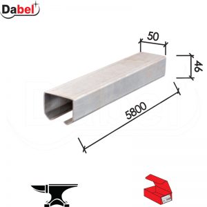 Šina viseća za kliznu kapiju KS100 Zn 38xx5800mm   Q