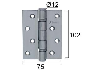 Šarka brodska za vrata SP9001 Hr x100x75x3mm (2kom)