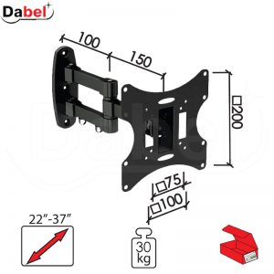 Nosač za TV N116 Crna 22-37/75x75/100x100/200x200/30kg/20s  30kg Q