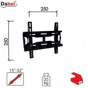 Nosač za TV N101 Crna 15-32/250x250mm/35kg  35kg Q