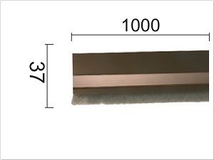 Lajsna diht za vrata ČT 2 Bz 37x1000mm  Samolepiva