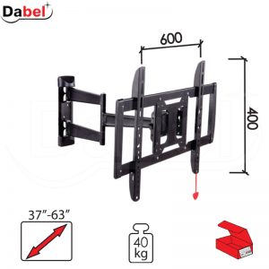 Nosač za TV N117 Crna 37-63/600x400mm/40kg/15s  40kg Q