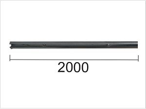 Šina za klizna vrata Š-K40/75 ZnB 2000 mm   Q