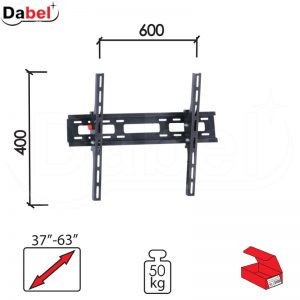 Nosač za TV N102 Crna 37-63/600x400mm/50kg/15s  50kg Q