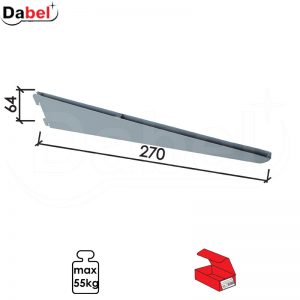 Nosač police modularni N3101 Silver 270/64mm Q