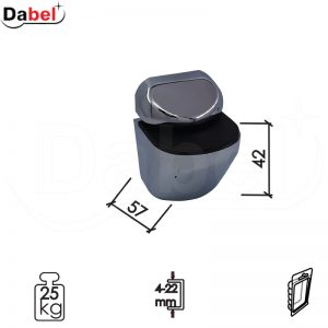 Nosač za staklenu policu UNIVERZAL Mat-Hr 42/58/42/4-22mm (2kom) 25kg DBP2