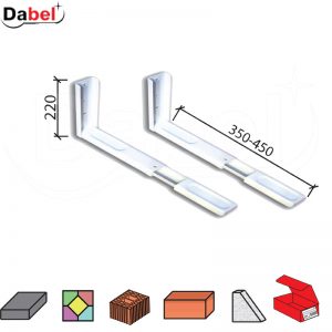 Nosač za mikrotalasnu N7 Bela 350-450/220mm   Q