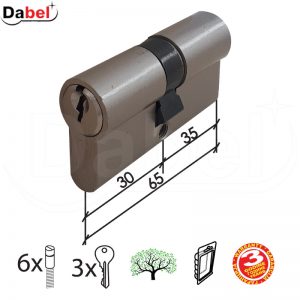 Cilindar za vrata CL2036 Nikl 65mm(30-35)  3K DBP1