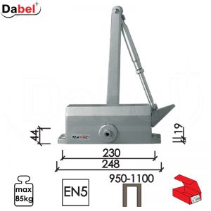 Zatvarač za vrata 4030 Silver 248(230)x44(19)mm  65-85kg Q