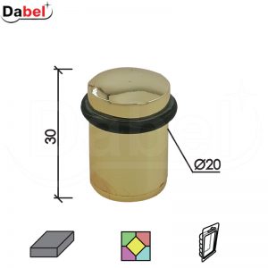 Odbojnik podni za vrata OD201 Mat Ms fi20x30mm   DBP1