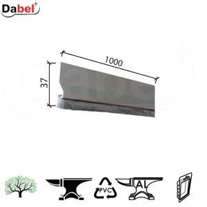 Lajsna diht za vrata ČT 2 Silver 37x1000mm Samolepiva