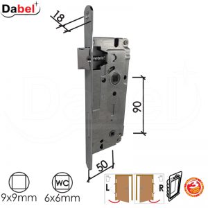Brava za drvena vrata IDEA W Hr 50/90/18/9/6 WC 6x6mm DBP2
