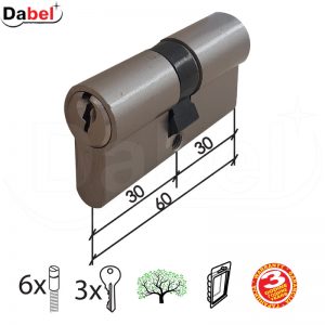 Cilindar za vrata CL2036 Nikl 60mm(30-30)  3K DBP1