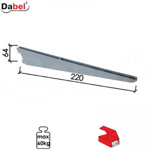 Nosač police modularni N3101 Silver 220/64mm Q
