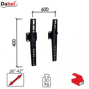 Nosač za TV N103 Crna 26-42/400-600x400mm/30kg/10s  30kg Q