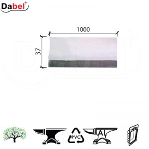 Lajsna diht za vrata ČT 2 Bela 37x1000mm Samolepiva