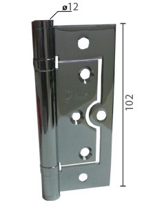 Šarka brodska za vrata SP9005 Hr x100x75x2,5mm (2kom)