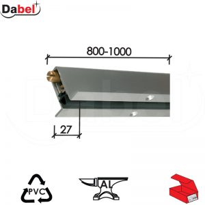 Padajući dihtung za vrata GU 1 Alum 800-1000x27 mm Q